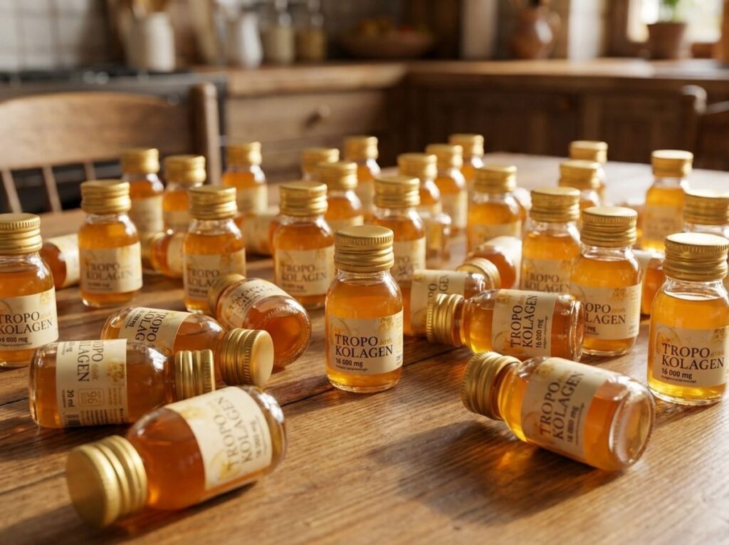 Dużo butelek Tropokolagen Drink